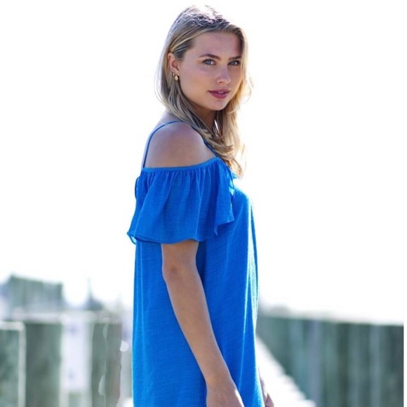 Madewell Dresses & Skirts - MADEWELL SILK COLD SHOULDER DRESS